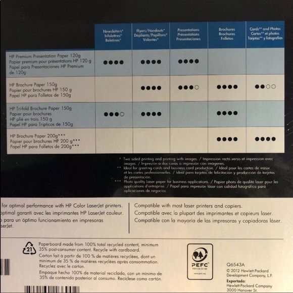 HP Matte Photo/Brochure Paper Dual Sided 150 Sheet - Picture 4 of 5